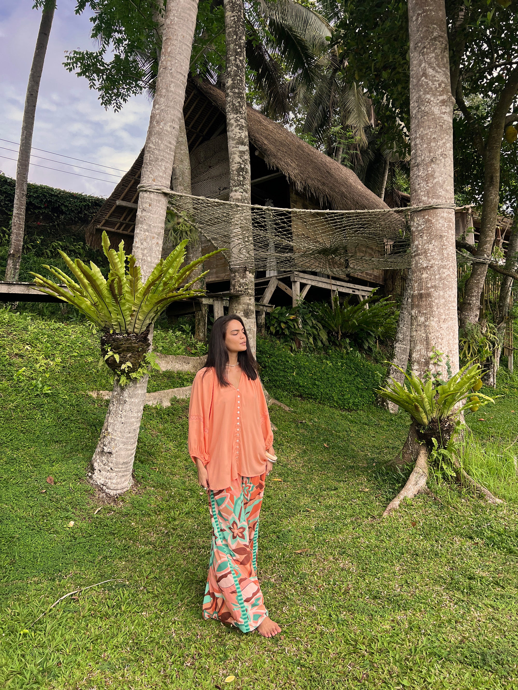 Take Me Away Blouse | Coral - Saffron Road