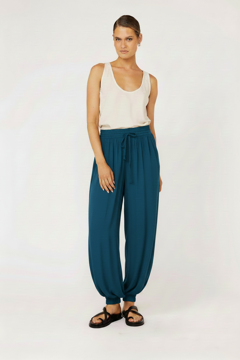 Balloon Pant | Teal - Saffron Road