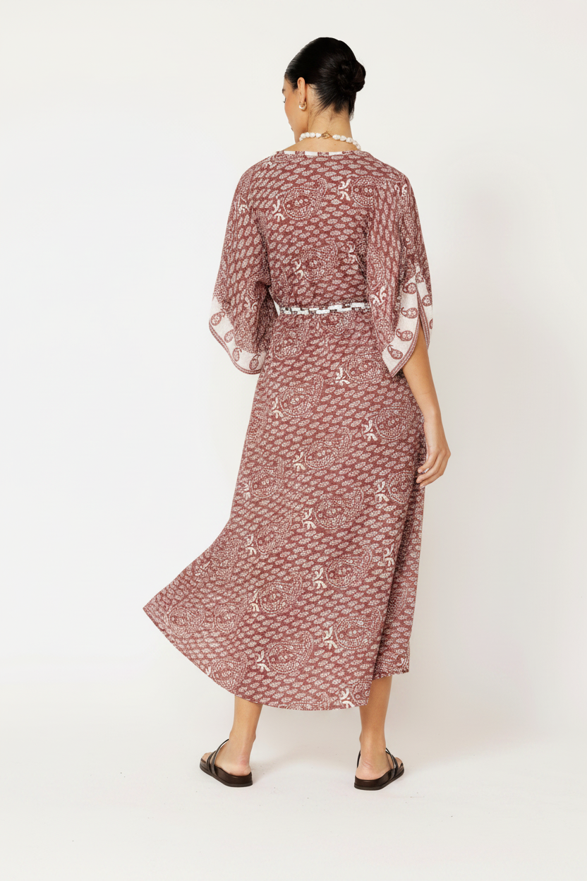 Jetset Dreamer | Berry Block Print - Saffron Road