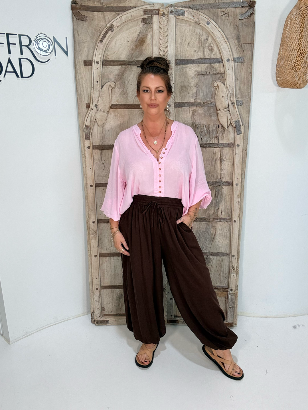 Amber Blouse | Ice Pink - Saffron Road
