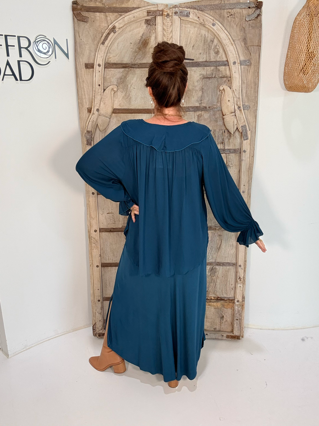 Stevie Blouse | Teal - Saffron Road