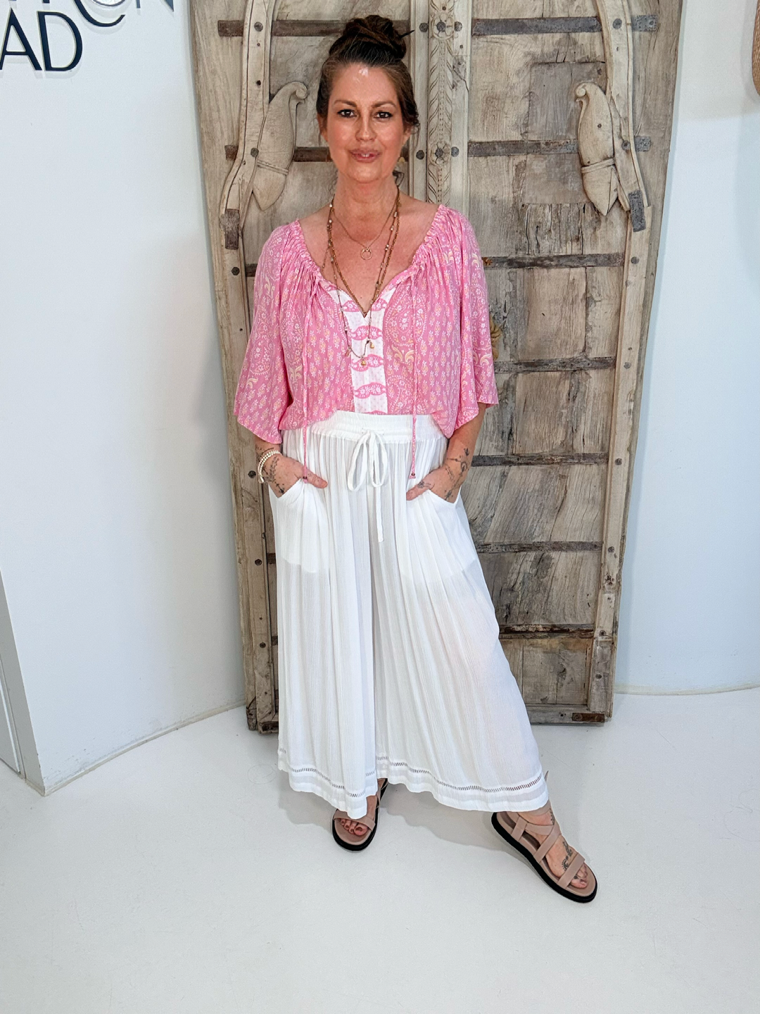 Festival Dreaming Top | Blossom Block Print - Saffron Road