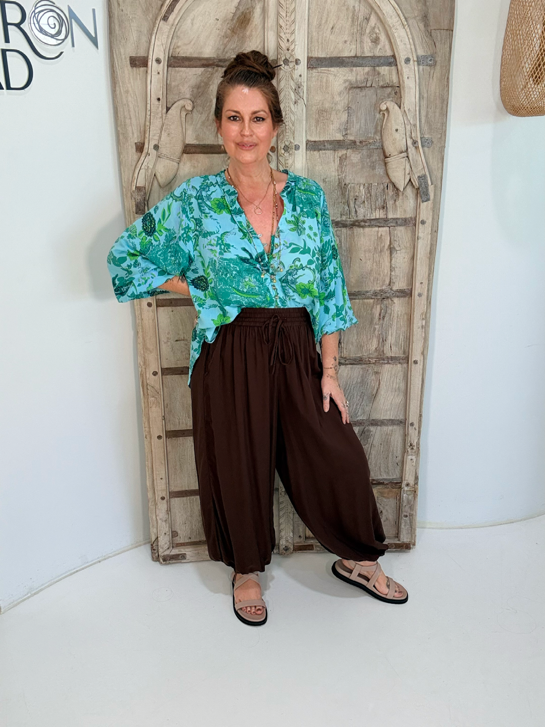 Amber Blouse | Ocean Garden - Saffron Road