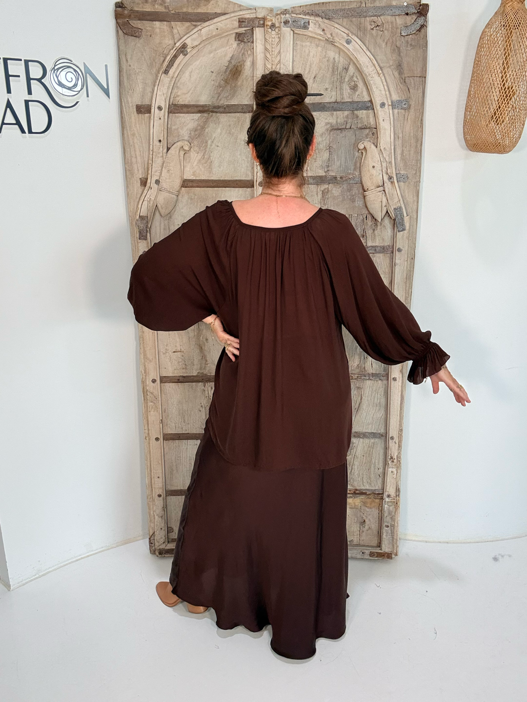 Florence Blouse | Chocolate - Saffron Road