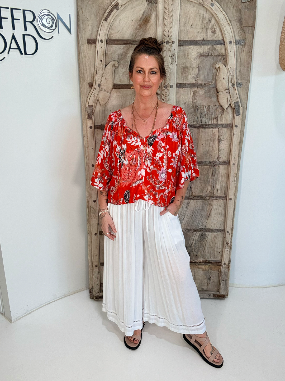 Festival Dreaming Top | Chilli Orchid - Saffron Road