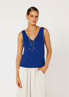 Cotton Knit Tank | Cobalt Blue
