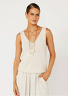 Cotton Knit Tank | Natural Cream
