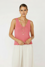 Cotton Knit Tank | Pink Clay - Saffron Road