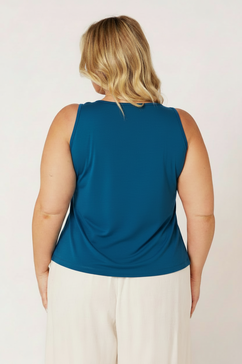 Viv Tank | Teal - Saffron Road