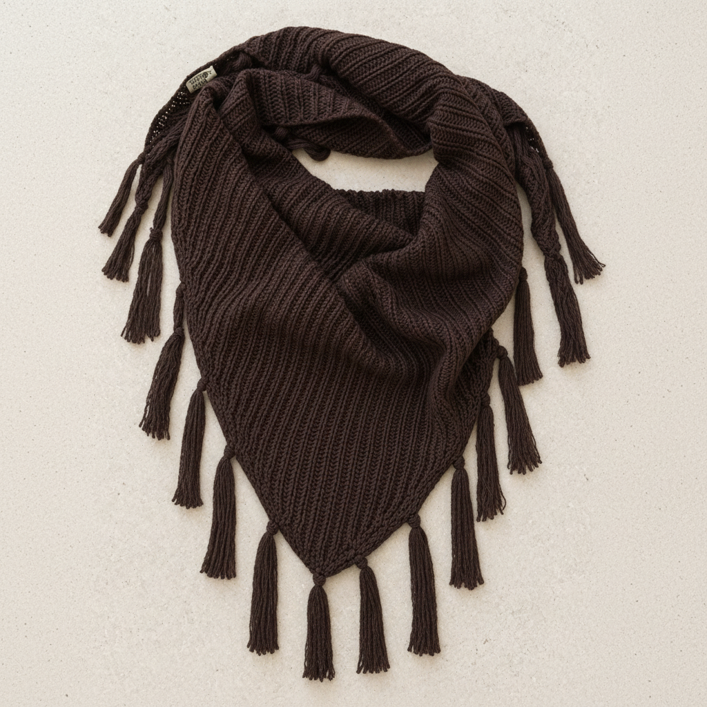 Scarf | Mohair Knit | Bitter Chocolate - Saffron Road