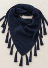 Scarf | Mohair Knit | Navy