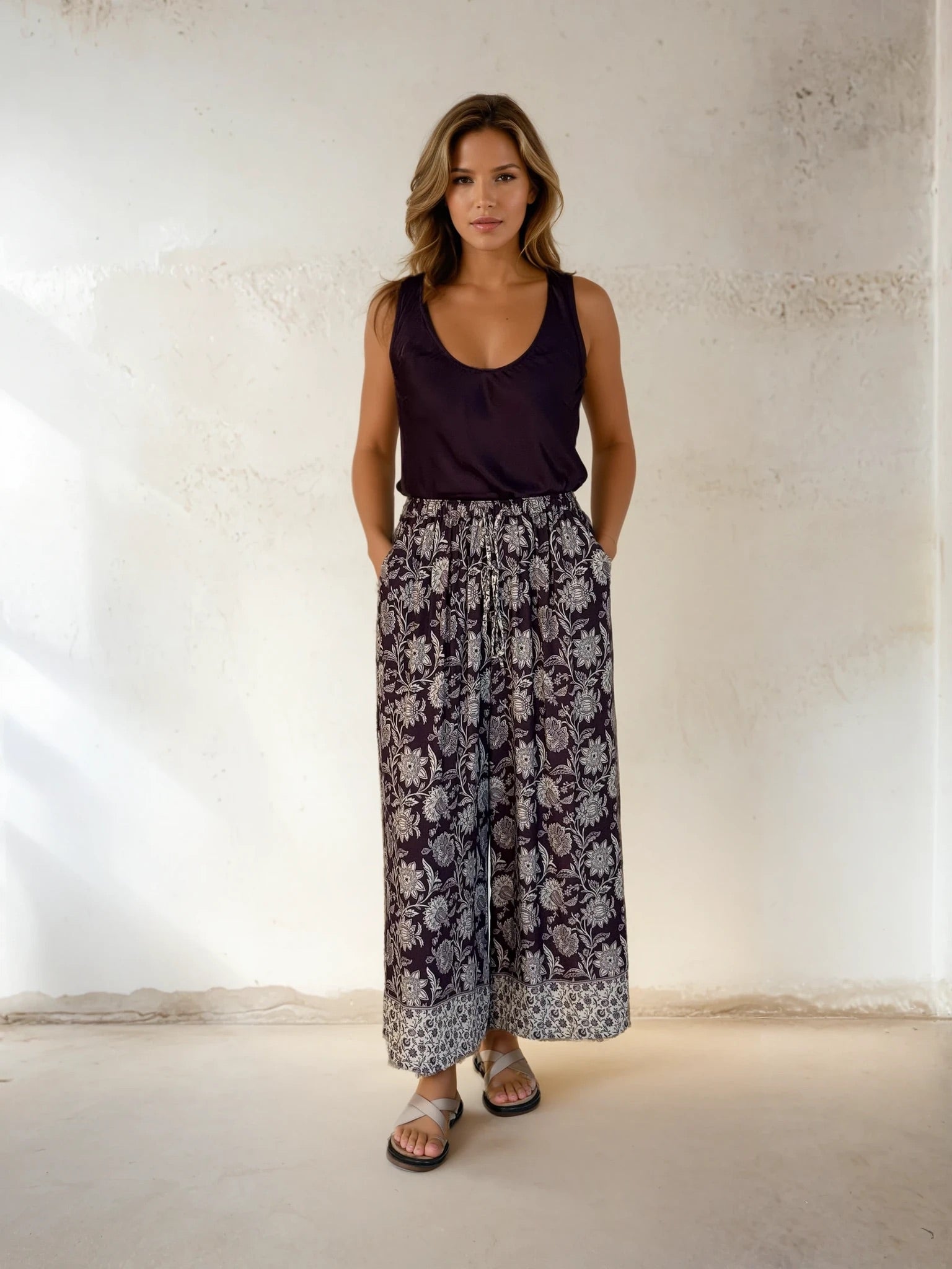 Island Pant | Wild Grape - Saffron Road