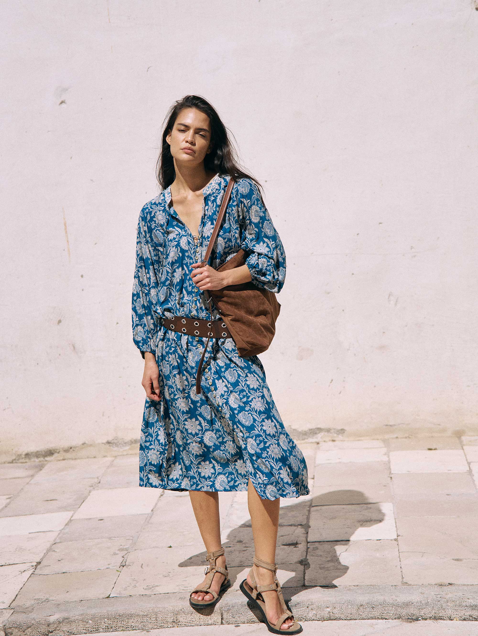 Traveller Dress | Vintage Teal - Saffron Road