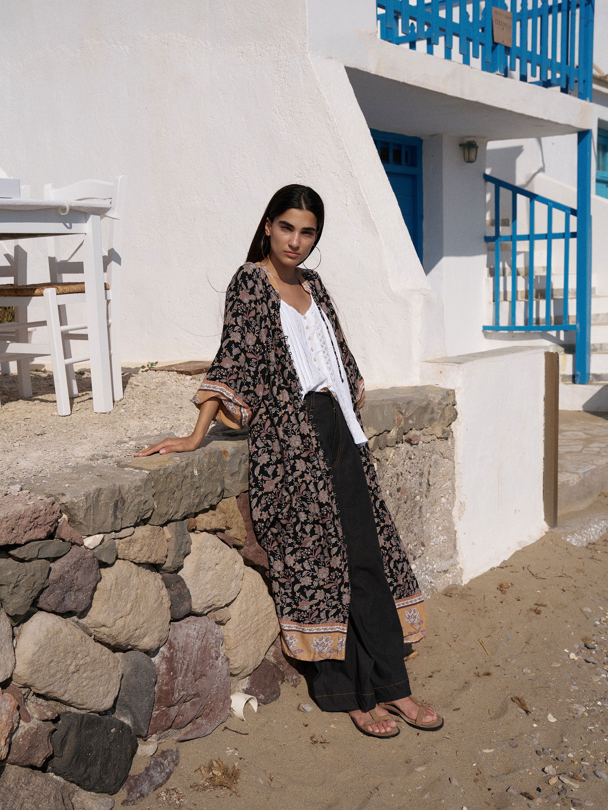 Traveller Dress | Mocha Bloom - Saffron Road