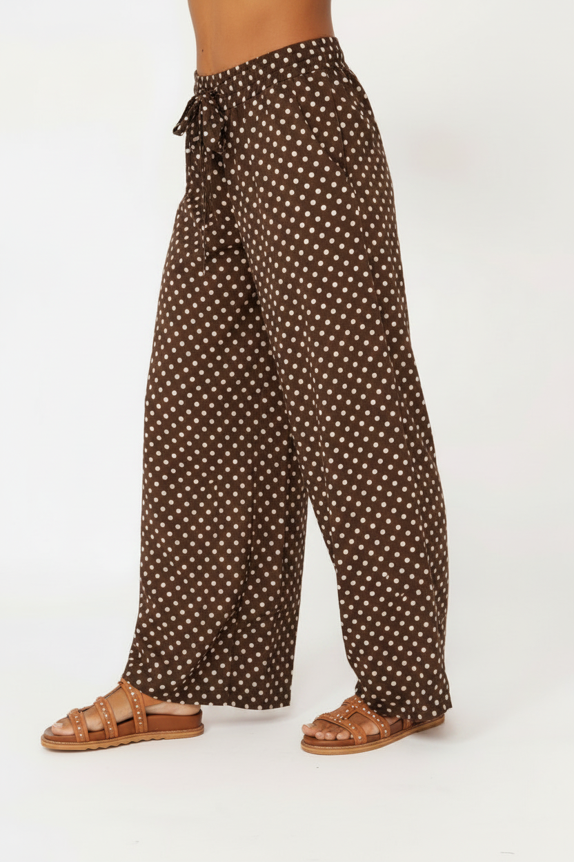 Palazzo Pant | Polka Dot - Saffron Road