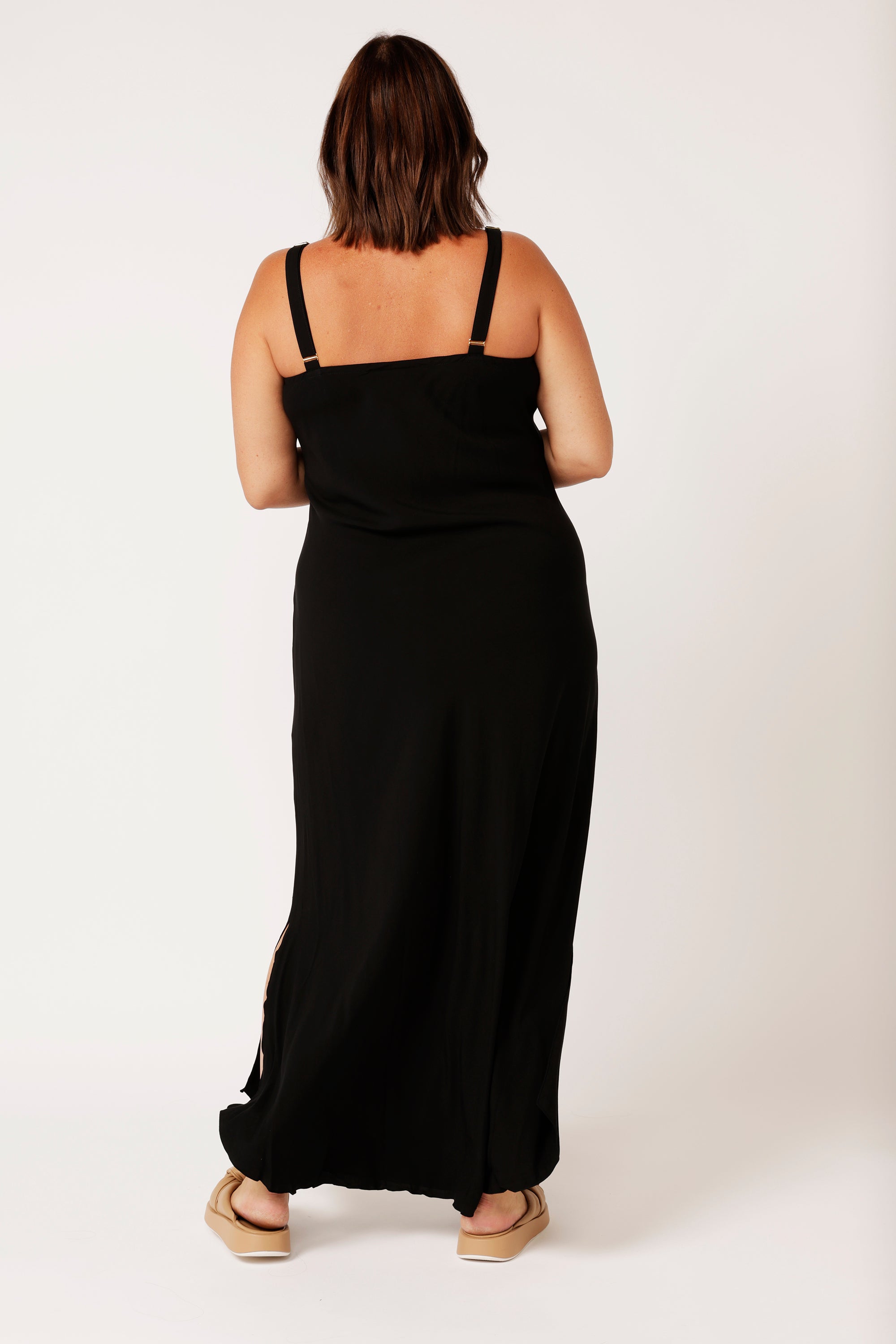 Slip Dress SUPER MAXI | Bias Cut | Black - Saffron Road